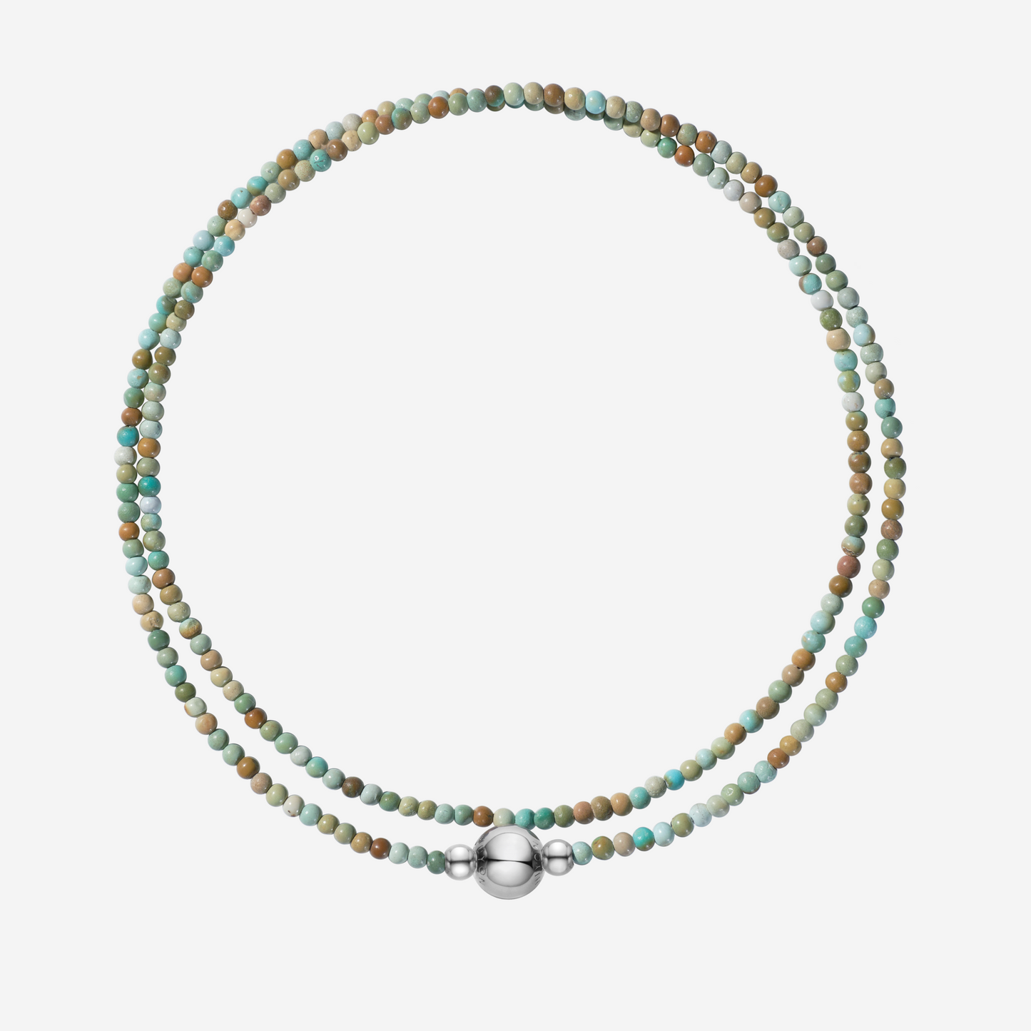 Flower Green Turquoise Necklace