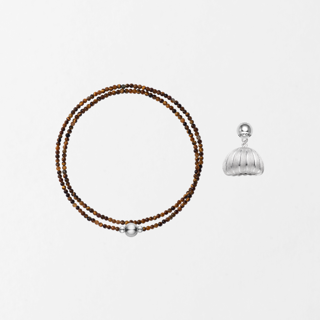 Secret Crush Hawk's Eye Thin Chain