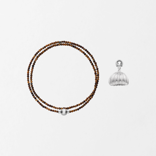 Secret Crush Hawk's Eye Thin Chain