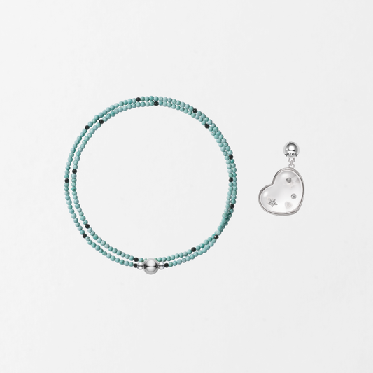 Passionate Love Sky Blue Turquoise Thin Chain